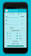 Electrical Cables and Circuit Breaker chooser 2018 screenshot 3
