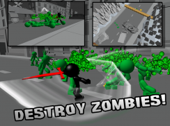 Stickman Killing Zombie 3D screenshot 0