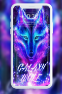 Galaxy Wild Wolf Обои screenshot 7