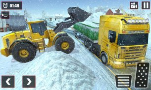 Offroad Snow Trailer Truck Driving Game 2020 screenshot 3