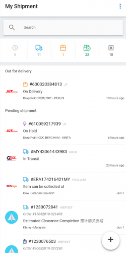 Why is my parcel on hold j&t