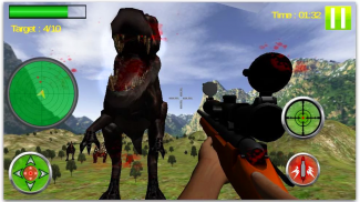 การล่าสัตว์ไดโนเสาร์ในป่า - 3D screenshot 0