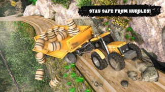 Offroad Tractor Trolley Cargo Driving screenshot 0