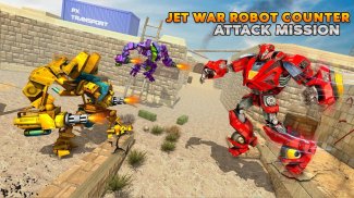 Jet War Robot Shooting : Robot Games screenshot 1