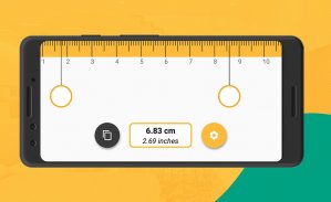 Pocket Ruler - Measure in inches or centimeters screenshot 1