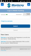 MontereyCU Mobile Banking screenshot 1