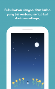 Buku harian dengan bulan-Berkembang saat penulisan screenshot 1