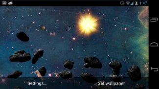 Asteroid Belt Free L Wallpaper screenshot 0
