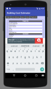 Building Cost Estimator screenshot 1