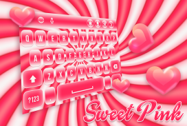 Sweet Pink Keyboard Theme screenshot 1