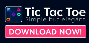 Tic Tac Toe - Simple but Elegant screenshot 1