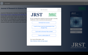 Journal of Research in Science Teaching screenshot 5