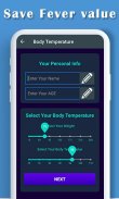 Body Temperature Diary: Body Fever Record History screenshot 0