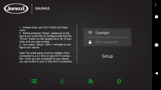Jacuzzi® Sauna Connect App screenshot 1