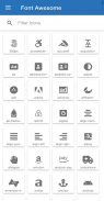 TTF Icons. Browse Font Awesome, Glyphicons & more screenshot 4