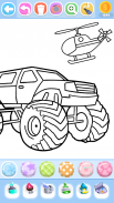 Monster Car and Truck Coloring screenshot 4