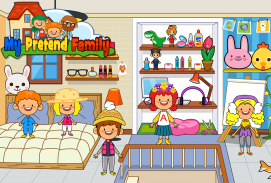 My Pretend Home & Family - Kids Play Town Games! screenshot 0