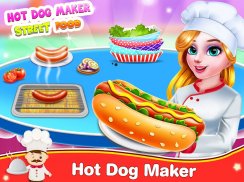 Hot Dog Criador de rua Jogos de Alimentos screenshot 0