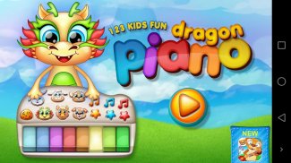 123 Kids Fun DRAGON PIANO Free - Top Educational Music Games for Toddlers and Preschoolers screenshot 0
