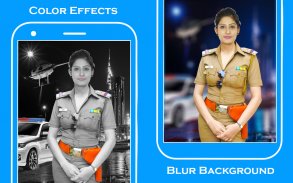 Women police suit photo editor screenshot 0