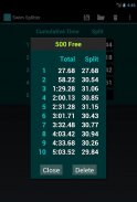 Swim Splitter Split Calculator screenshot 10