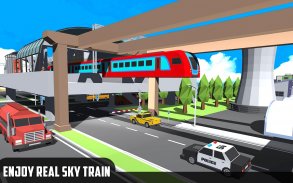 Sky Train Simulator : Elevated Train Driving screenshot 4