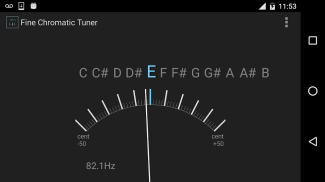 Fine Chromatic Tuner 不清楚，半音调音器 screenshot 3