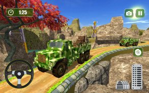 US Offroad Army Truck Mengemudi Kendaraan Darat 3D screenshot 6