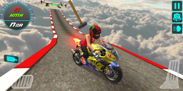 Crazy Bike Driving Simulator Impossible Sky Tracks screenshot 2