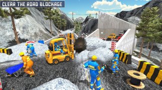 Snow Drive Rescue Plow Excavator 2018 screenshot 5