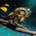 Golden Owl Live Wallpaper Icon