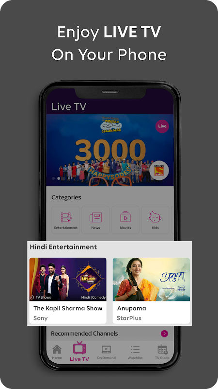 Tata sky app on sale on android tv