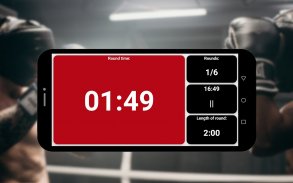 Boxing timer (stopwatch) screenshot 3