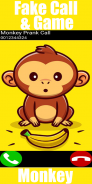 Fake Call Monkey Game screenshot 5