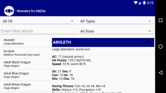 Monsters for D&D5e screenshot 3