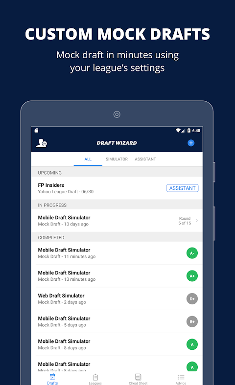 Fantasy Football Draft Wizard Apk Download for Android- Latest version  4.0.4- com.fantasypros.draftwizard.football