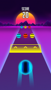 Neon Color Ball Road Run screenshot 1