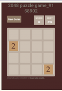 2048 puzzle screenshot 2