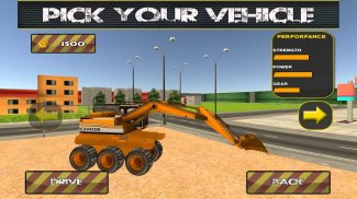 City Heavy Excavator Crane Sim screenshot 3