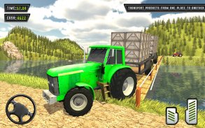 Tractor Trolley Heavy Cargo offroad Simulator Game screenshot 0