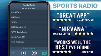 Sports Radio Favorites screenshot 2