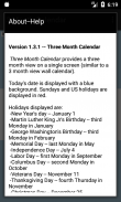 Three Month Calendar screenshot 6