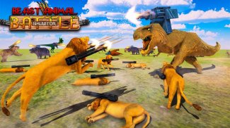 Simulador de batalla del Reino Animal bestia screenshot 6