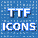 TTF Icons. Browse Font Awesome & Glyphicons Icons Icon