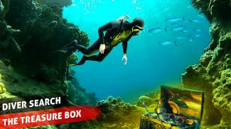 Scuba Diver Swimming Treasure screenshot 0