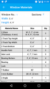 Section Window Materials Calcu screenshot 3
