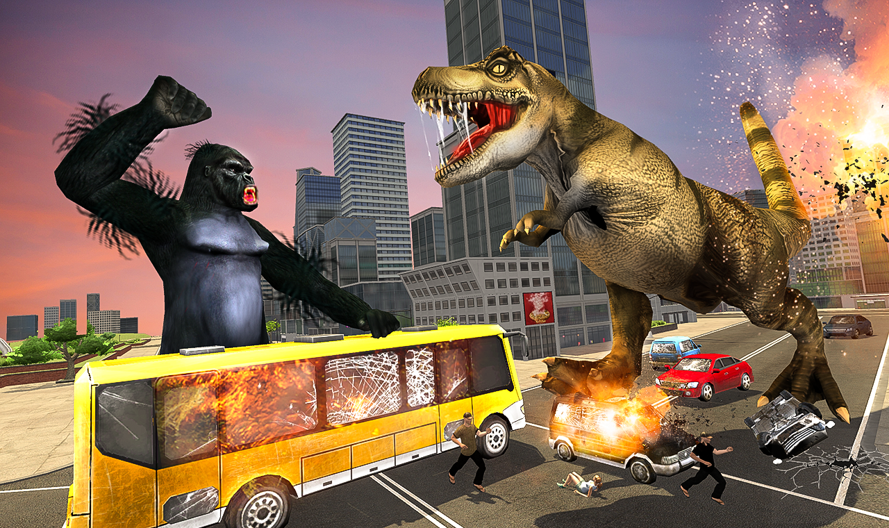 Monster Dino Vs King Kong-City Rampage Simulator - Загрузить APK для  Android | Aptoide