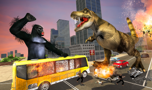 Monster Dino Vs King Kong-City Rampage Simulator screenshot 18