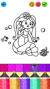 Mermaid Games: Coloring Pages screenshot 2