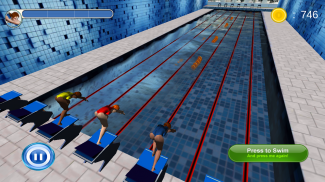 Плавание гонки 3D screenshot 3